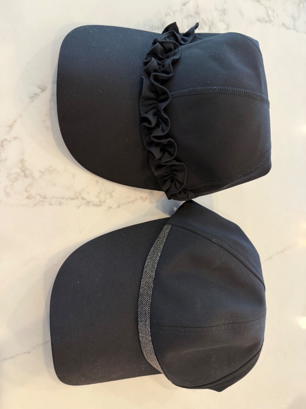 Chico’s Zenergy Neema Black Performance Caps Hats Bundle of 2 NWT